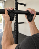 Lifting Grip Pads - Honeycomb Silicone Grips (Pair)