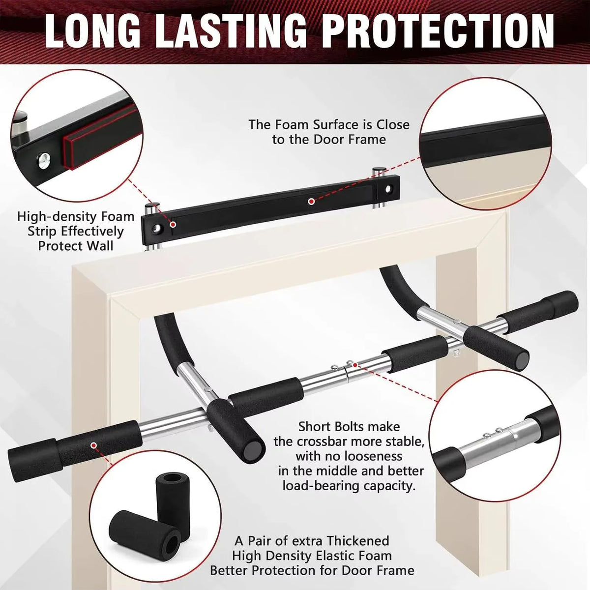 Chin up bar - Doorway Pull Up Bar - No Screws Chin Up Bar