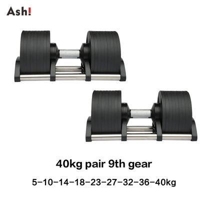 Dumbbells - Adjustable Dumbbells Set - Up to 50kg (110lb) Pair