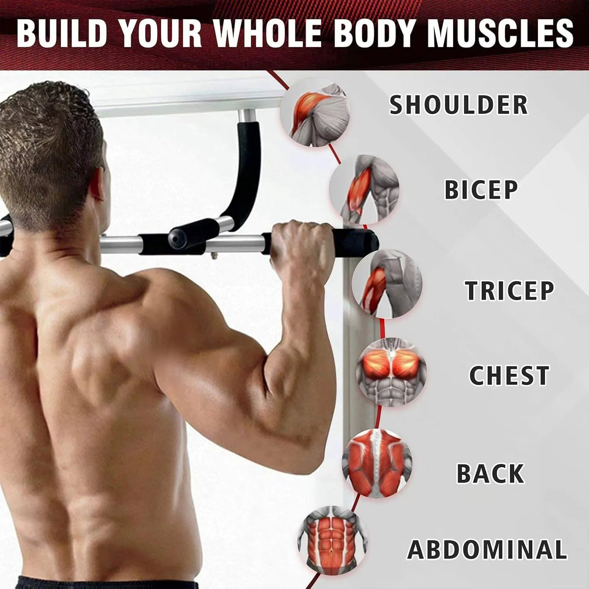 Pull up bar no screws - Doorway Pull Up Bar - No Screws Chin Up Bar