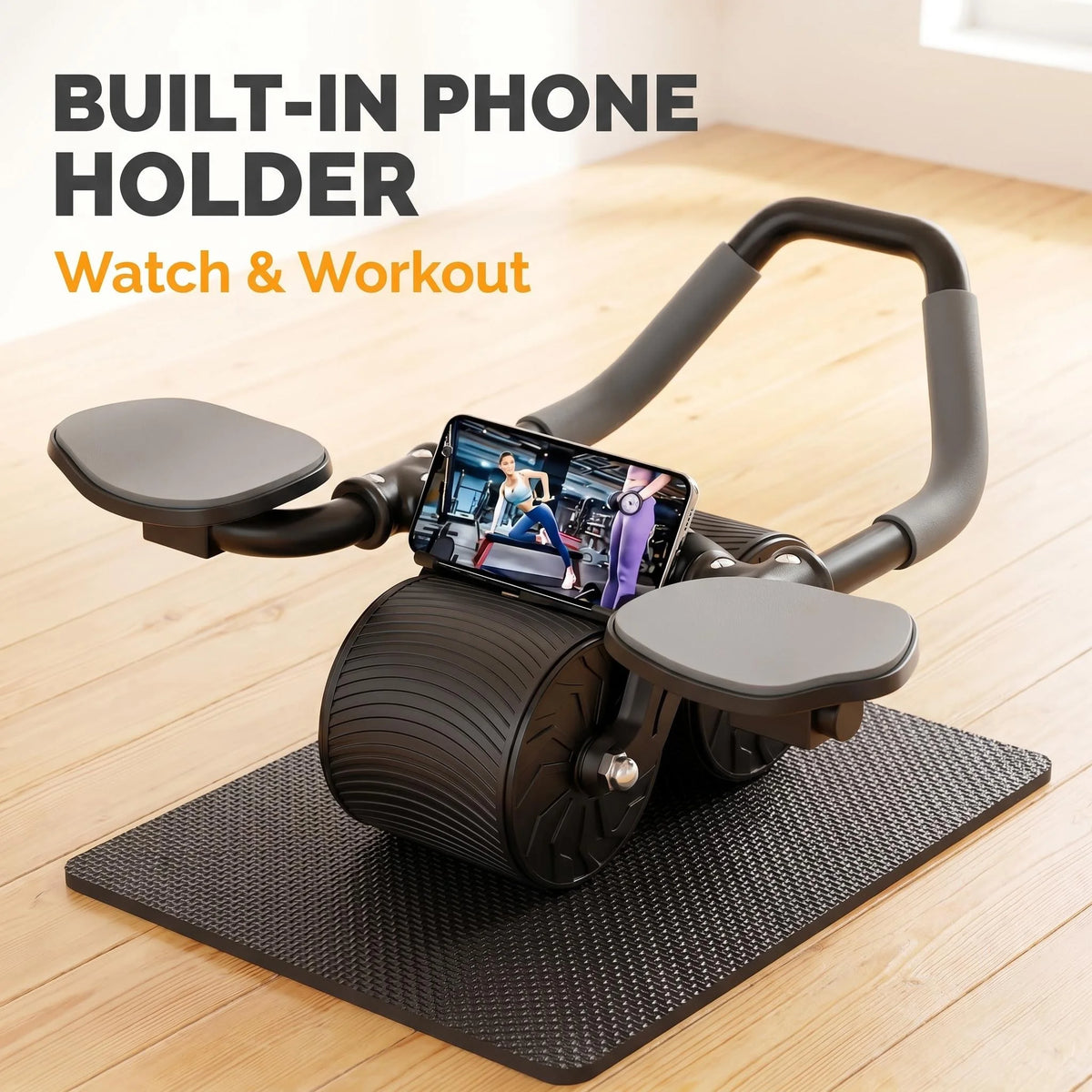 Ab workout equipment - Ab Roller Wheel with Knee Pad & Timer