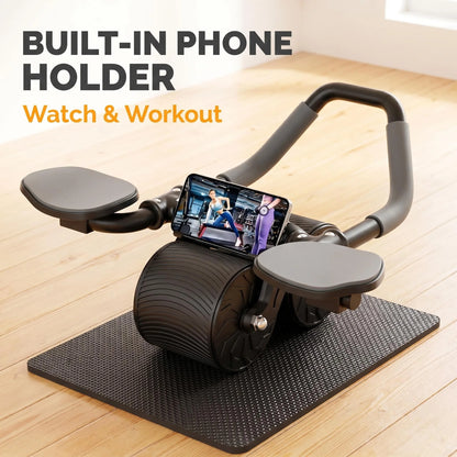 Ab workout equipment - Ab Roller Wheel with Knee Pad & Timer