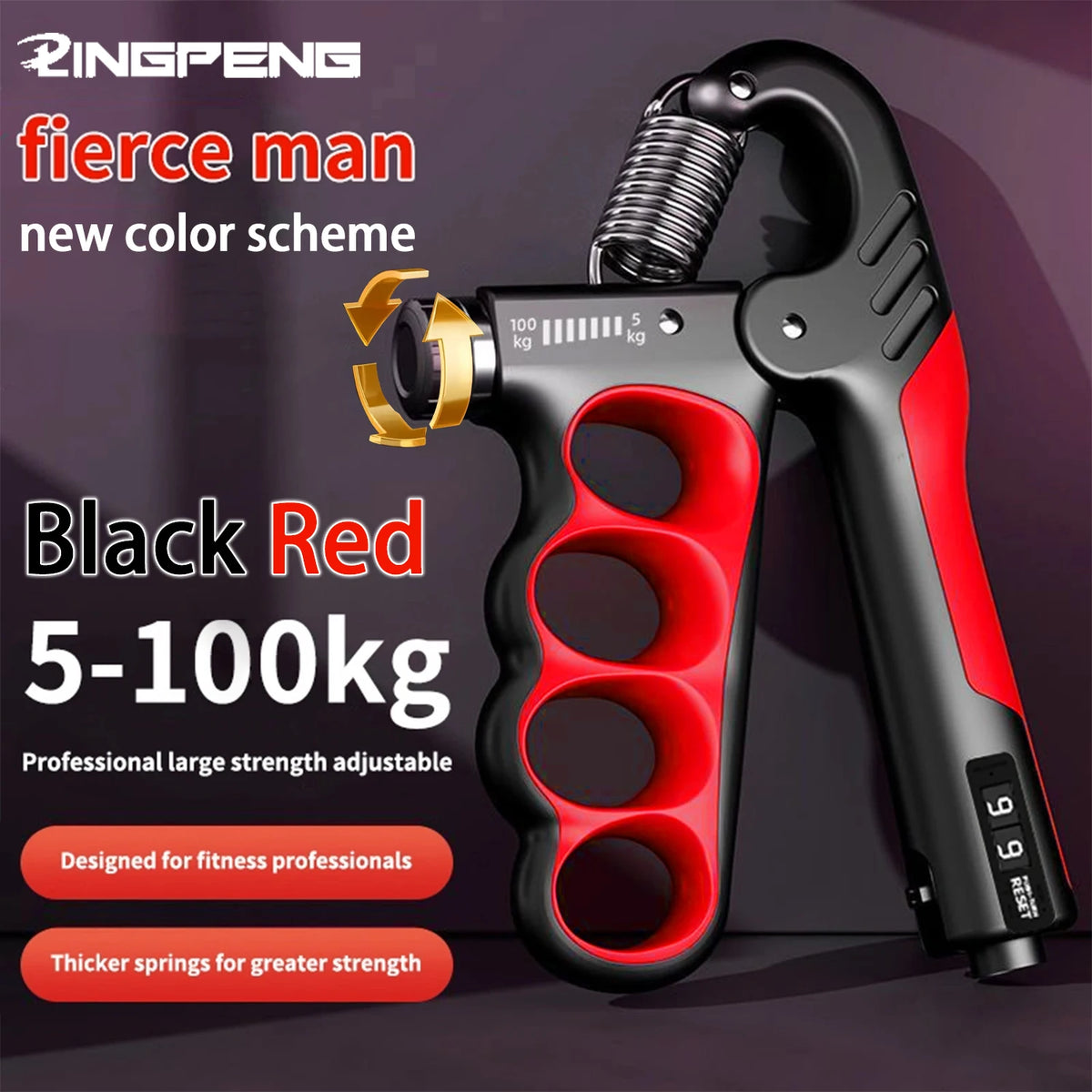 Adjustable hand grip - Adjustable Hand Grip Strengthener with Counter