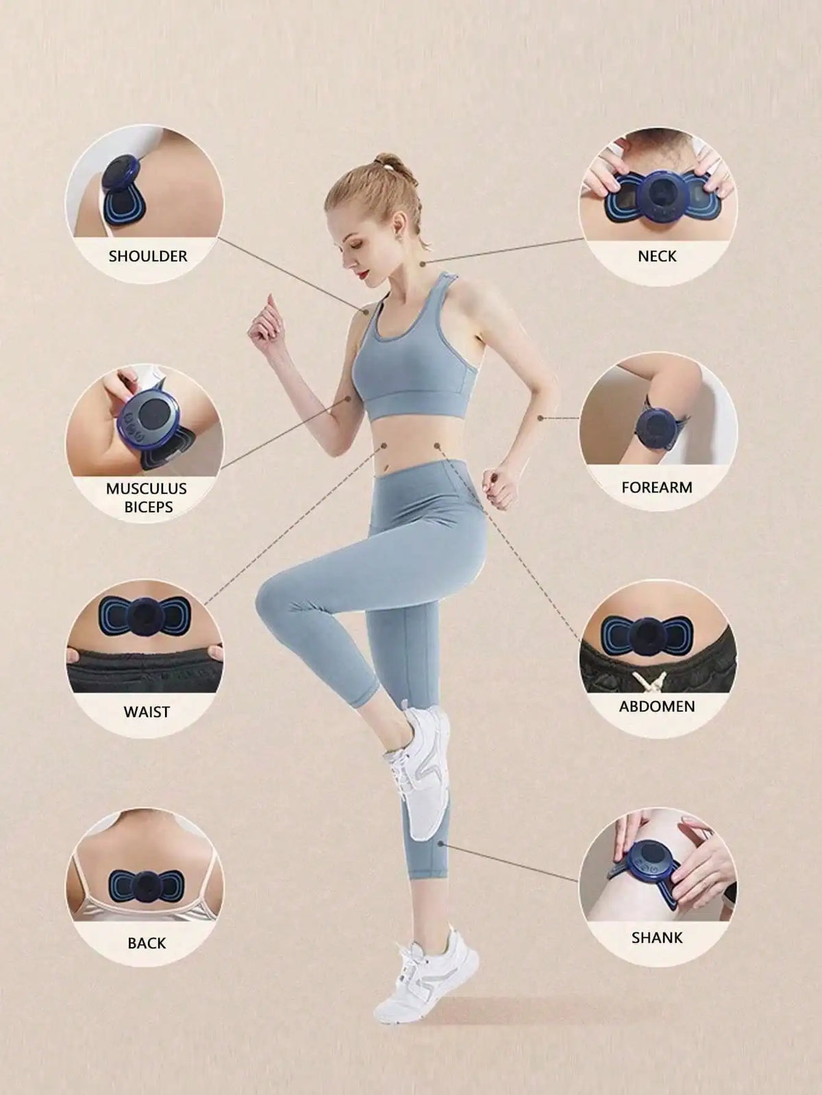 Neck and shoulder massager - EMS Neck and Shoulder Massager Pads