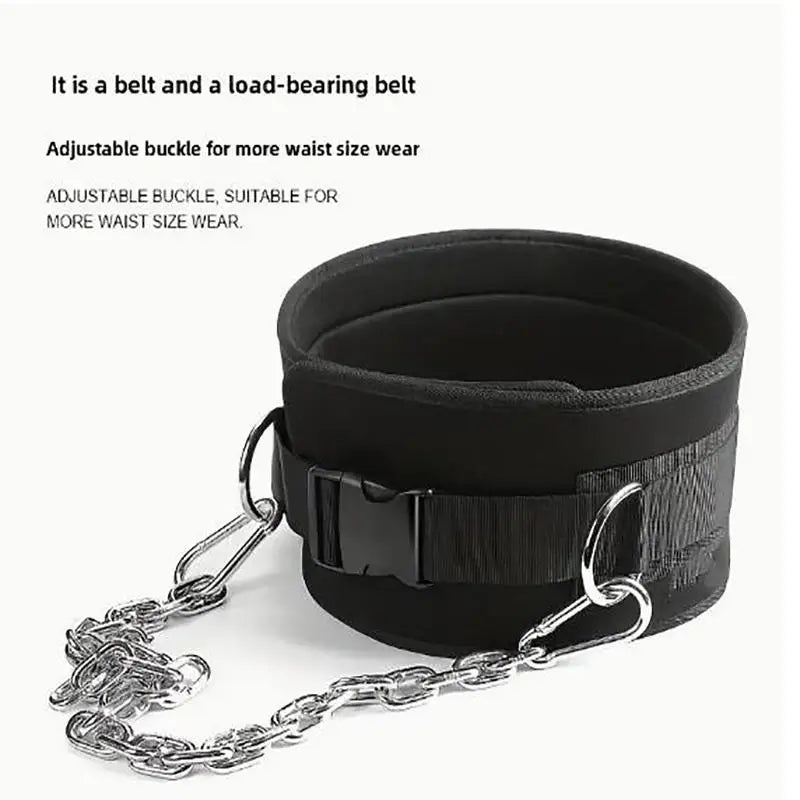 Dip belt - Dip Belt with Chain - Weighted Pull Up Belt