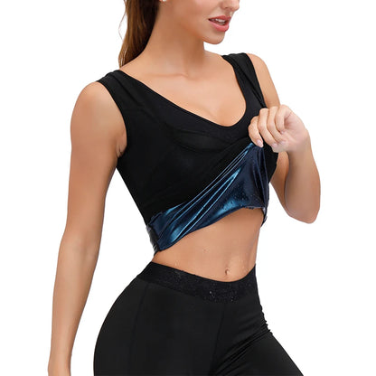 Sweat vest for women - Thermo Sweat Vest - Compression Workout Shirt