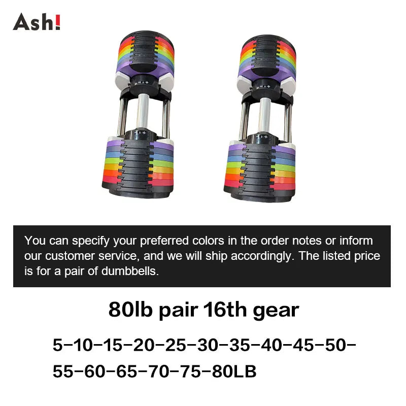 Dumbbell set with rack - Adjustable Dumbbells Set - Up to 50kg (110lb) Pair