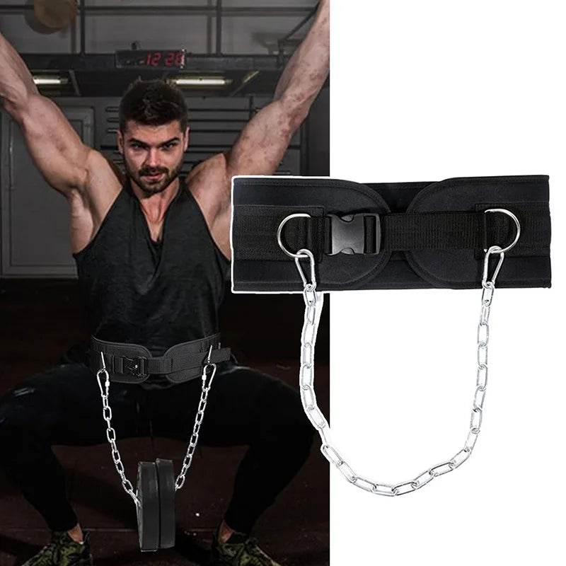 Weighted dip belt - Dip Belt with Chain - Weighted Pull Up Belt