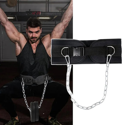 Weighted dip belt - Dip Belt with Chain - Weighted Pull Up Belt