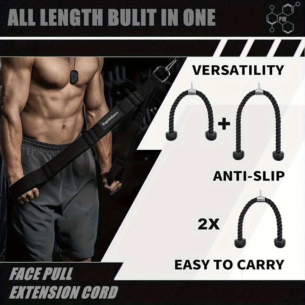 Tricep rope - Extra Long Tricep Rope - Cable Attachment