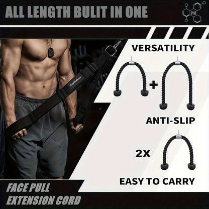 Tricep rope - Extra Long Tricep Rope - Cable Attachment