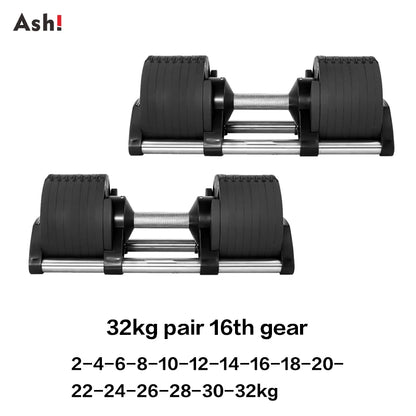 Adjustable dumbbells 50 lb - Adjustable Dumbbells Set - Up to 50kg (110lb) Pair