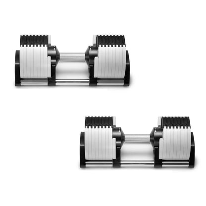 Adjustable Dumbbells Set - Twist Select Pair up to 110 lb