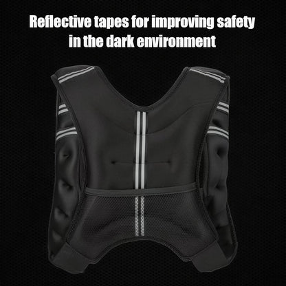Adjustable weighted vest - Adjustable Weighted Vest 12-30 lbs - Weights Included