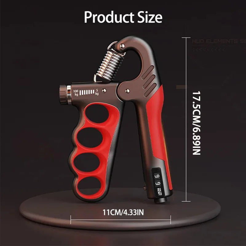 Grip strength trainer - Adjustable Hand Grip Strengthener with Counter