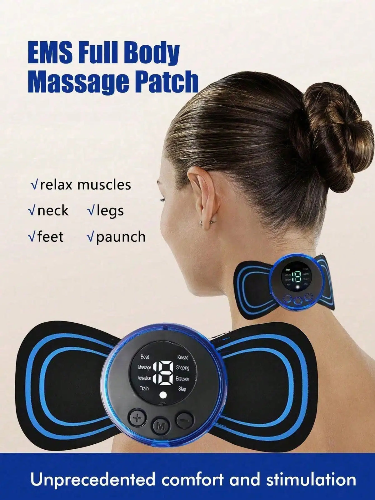 Neck and shoulder massager - EMS Neck and Shoulder Massager Pads