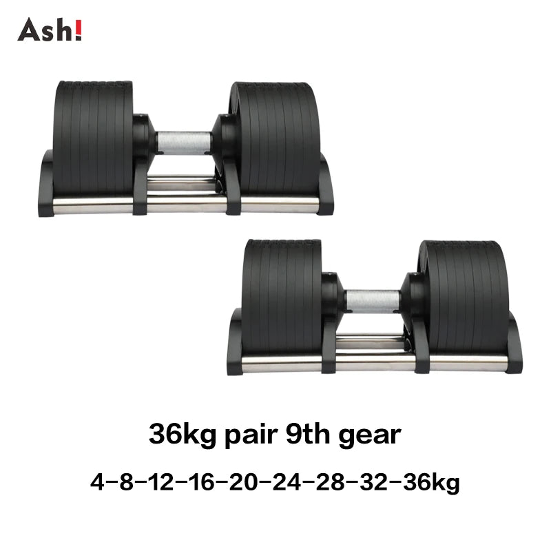 Dumbbell set - Adjustable Dumbbells Set - Up to 50kg (110lb) Pair