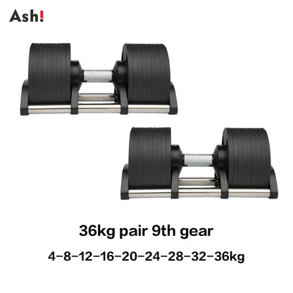 Dumbbell set - Adjustable Dumbbells Set - Up to 50kg (110lb) Pair
