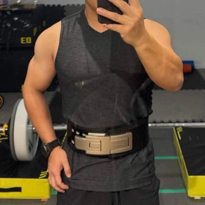 Deadlift belt - Leather Lever Weightlifting Belt