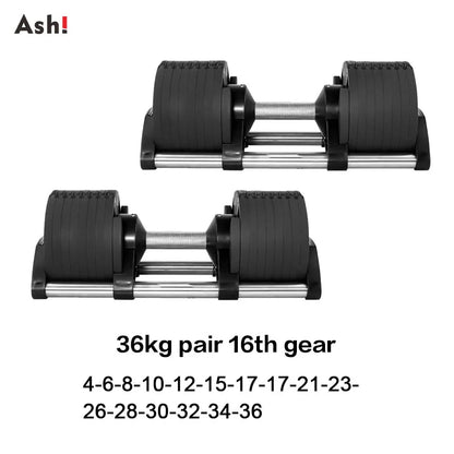 Adjustable dumbbells - Adjustable Dumbbells Set - Up to 50kg (110lb) Pair
