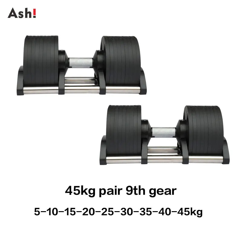 Dumbbell set with rack - Adjustable Dumbbells Set - Up to 50kg (110lb) Pair