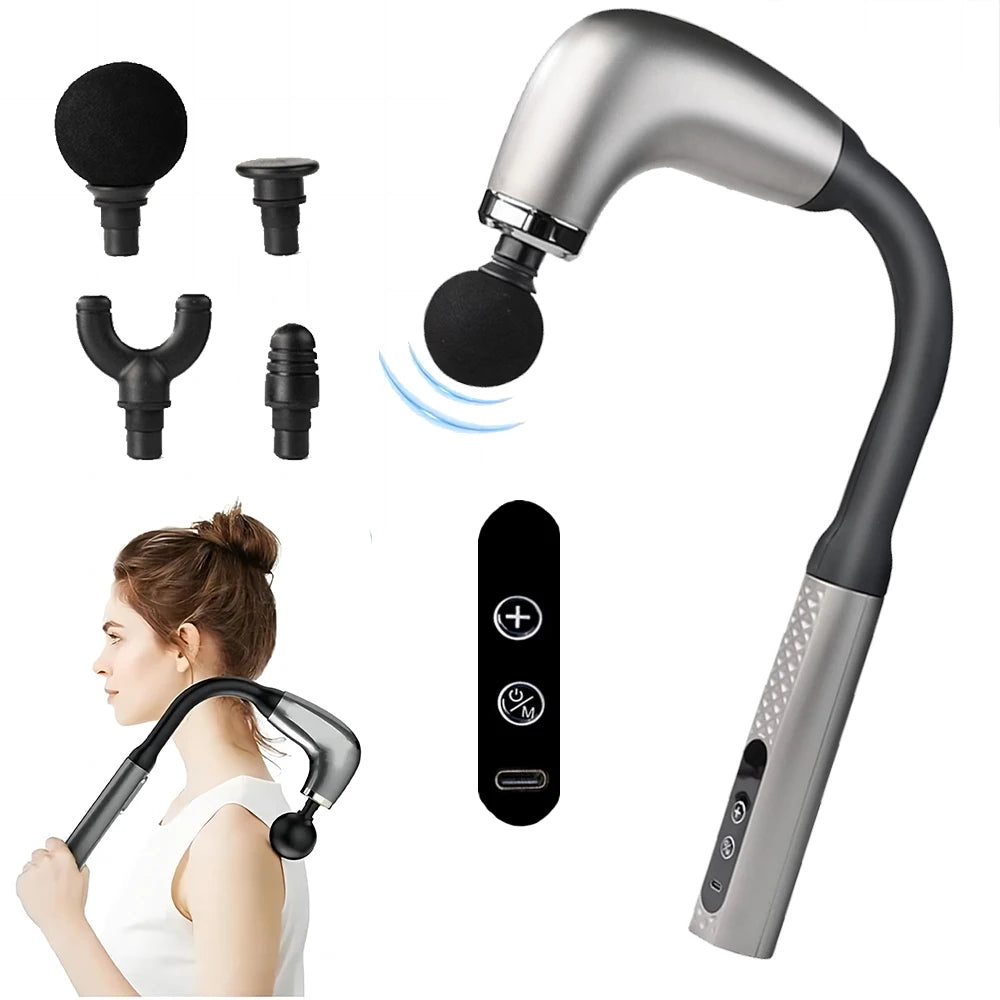 Percussion Massage Gun with Interchangeable Heads
