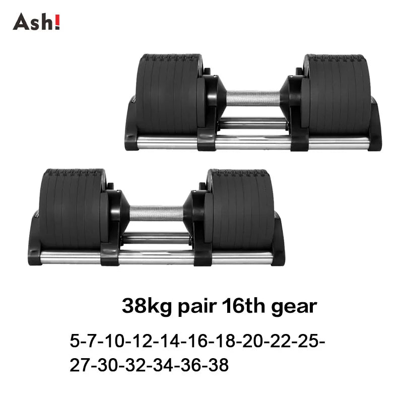 Adjustable Dumbbells Set - Twist Select Pair up to 110 lb