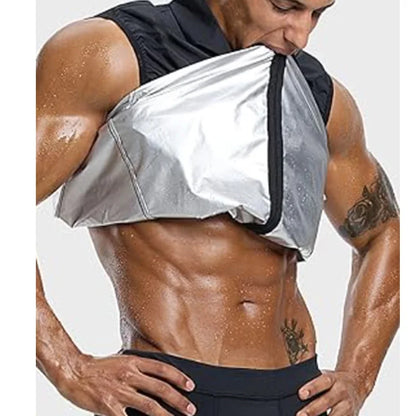Sweat jacket - Sauna Sweat Jacket - Sleeveless Zip Sauna Hoodie