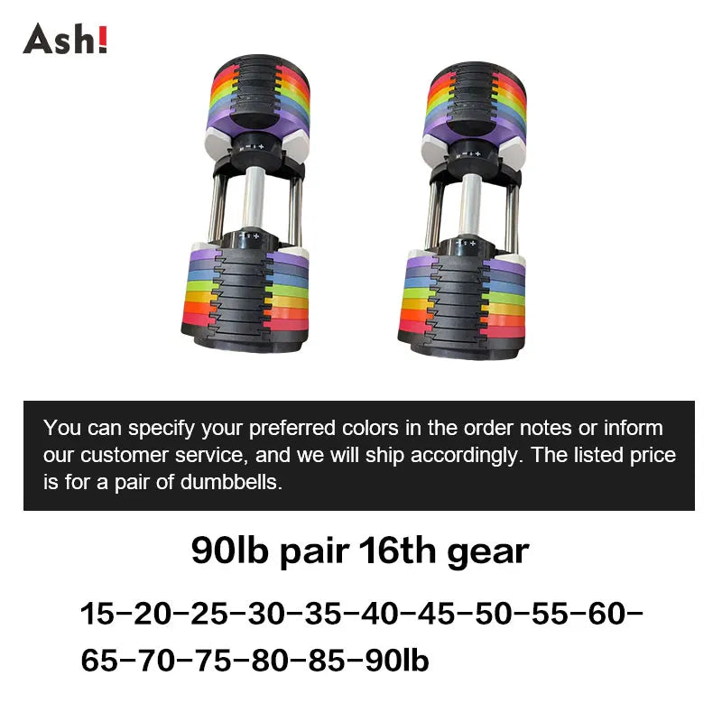 Dumbbell set with rack - Adjustable Dumbbells Set - Up to 50kg (110lb) Pair
