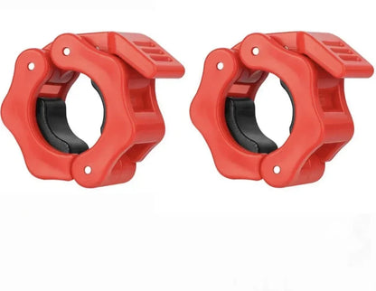 Quick-release barbell collar, 28 mm Red – Pair
