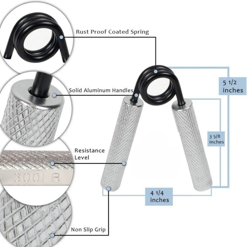 Gripper - Metal Hand Gripper - Aluminium Grip Trainer