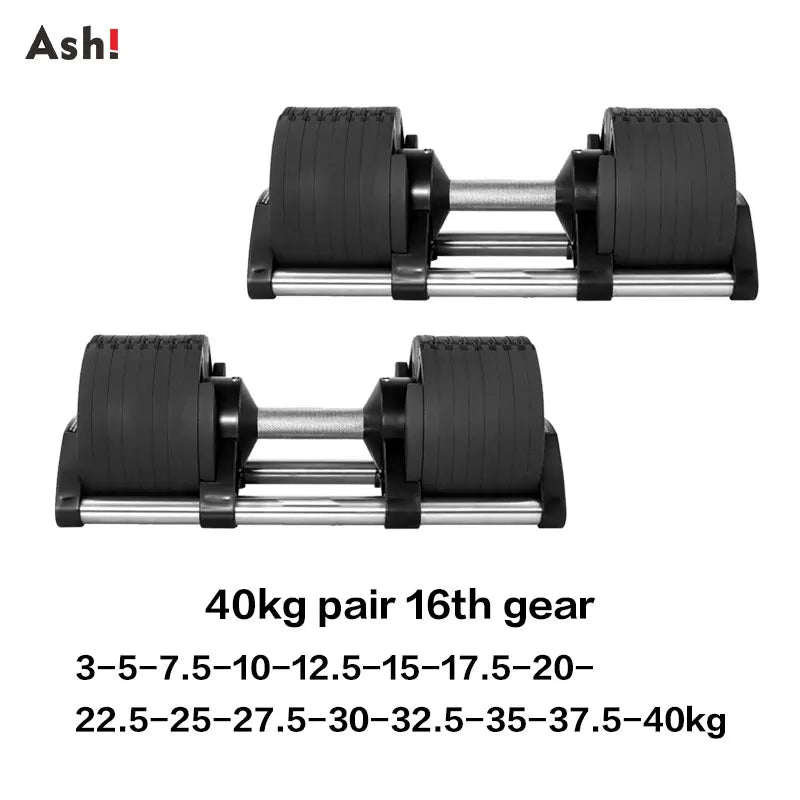 Dumbbells - Adjustable Dumbbells Set - Up to 50kg (110lb) Pair