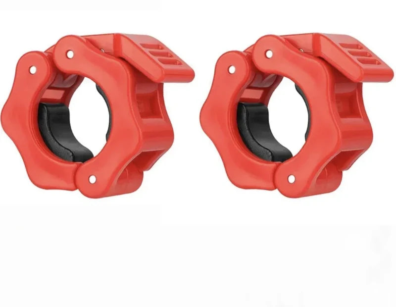 Quick-release barbell collar, 30 mm Red – Pair