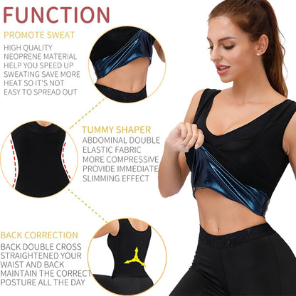 Workout sweat vest - Thermo Sweat Vest - Compression Workout Shirt