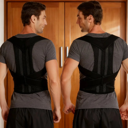 Back brace for posture - Posture Corrector - Adjustable Back & Shoulder Brace