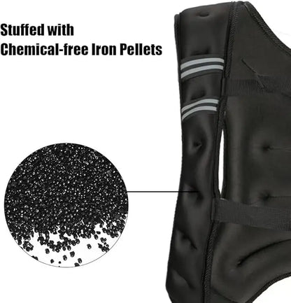 Weighted vest for walking - Adjustable Weighted Vest 12-30 lbs - Weights Included