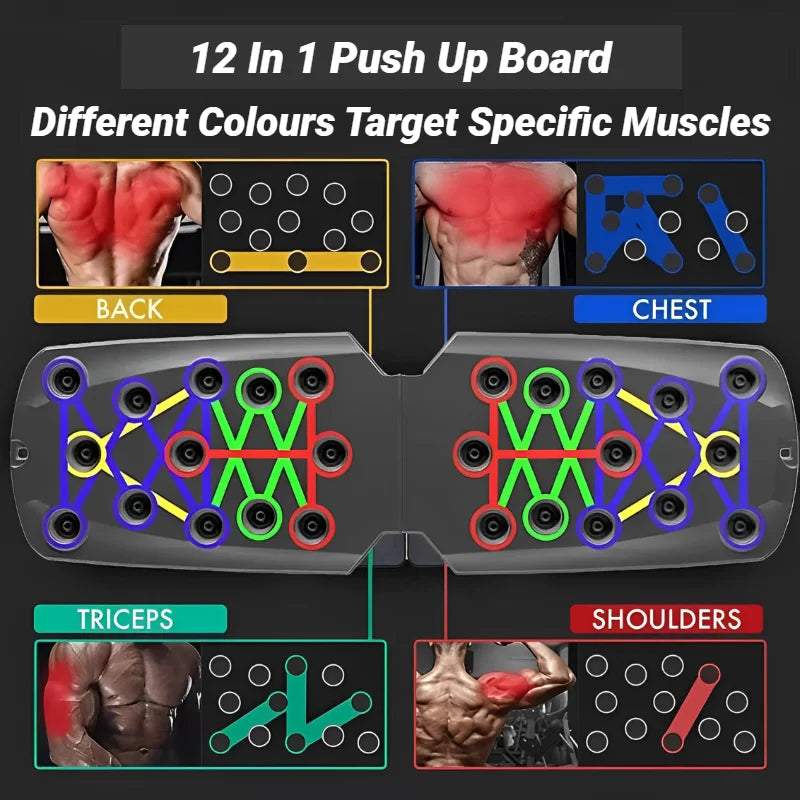 Foldable push up board - Foldable Push Up Board - Push Up Bars & Handles