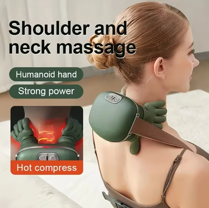 Heated Neck and Shoulder Massager with Kneading