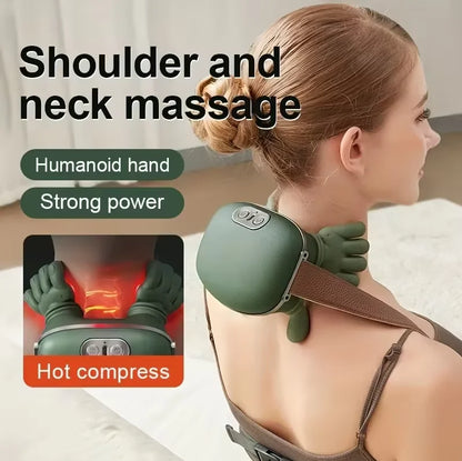 Heated Neck and Shoulder Massager with Kneading
