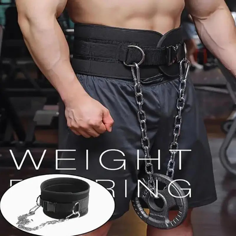 Weight belt for pull ups - Dip Belt with Chain - Weighted Pull Up Belt