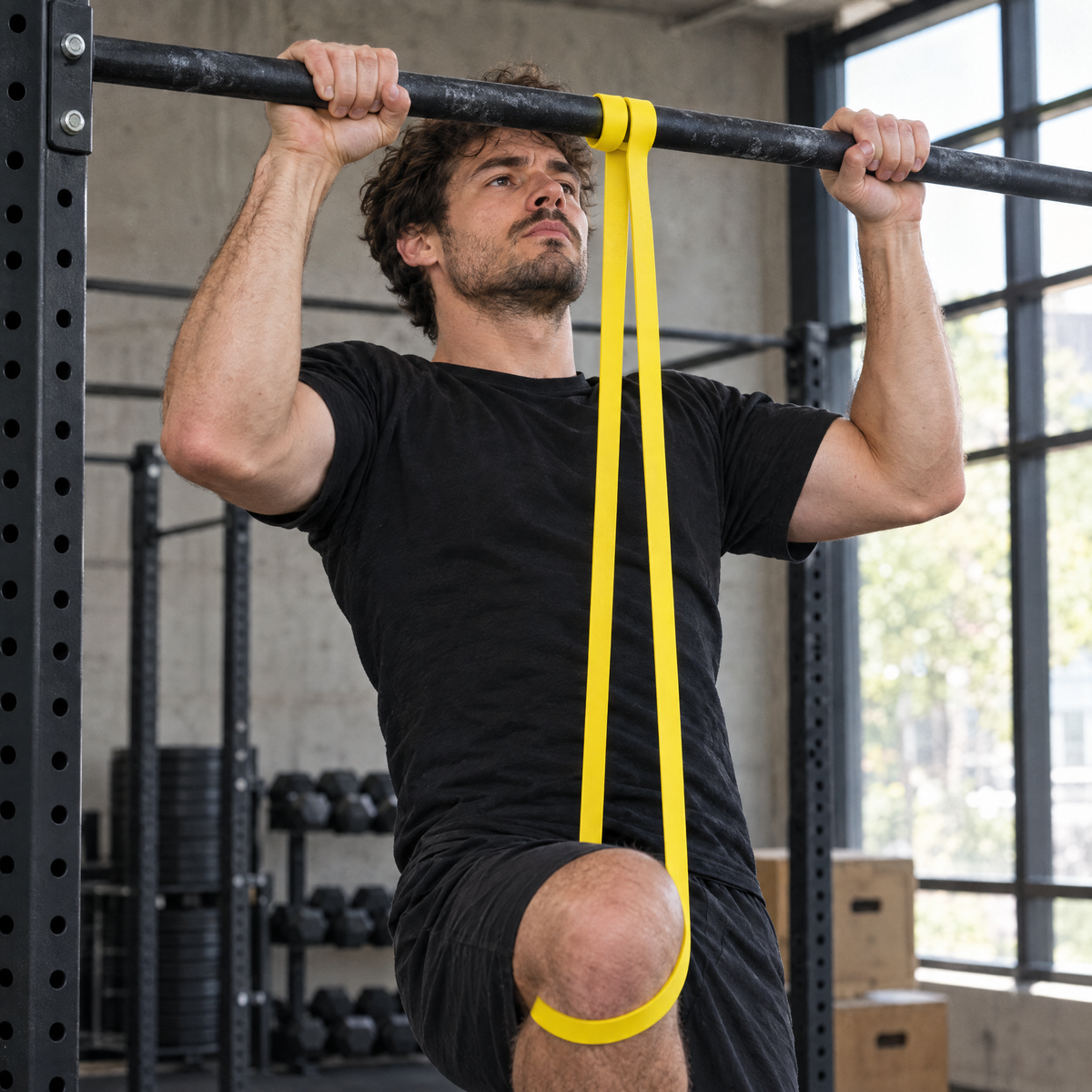Resistance Bands Set in use at the gym