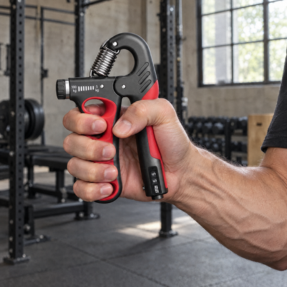 Adjustable Hand Grip in use at the gym