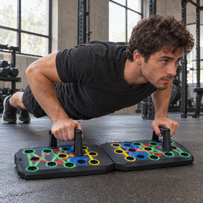 Push Up Board in use at the gym