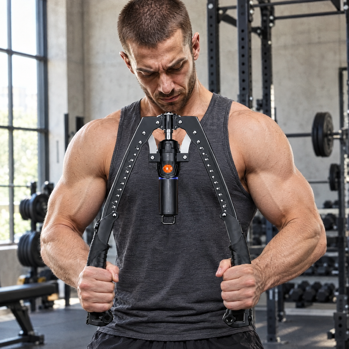 Power Twister Arm Trainer in use at the gym