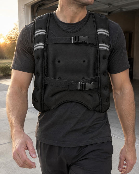 Adjustable Weighted Vest worn for a walk