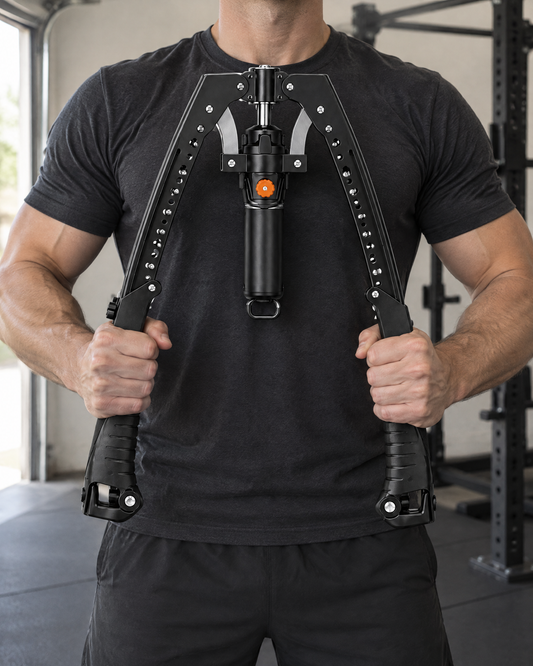 Hydraulic Power Twister in use in a home gym